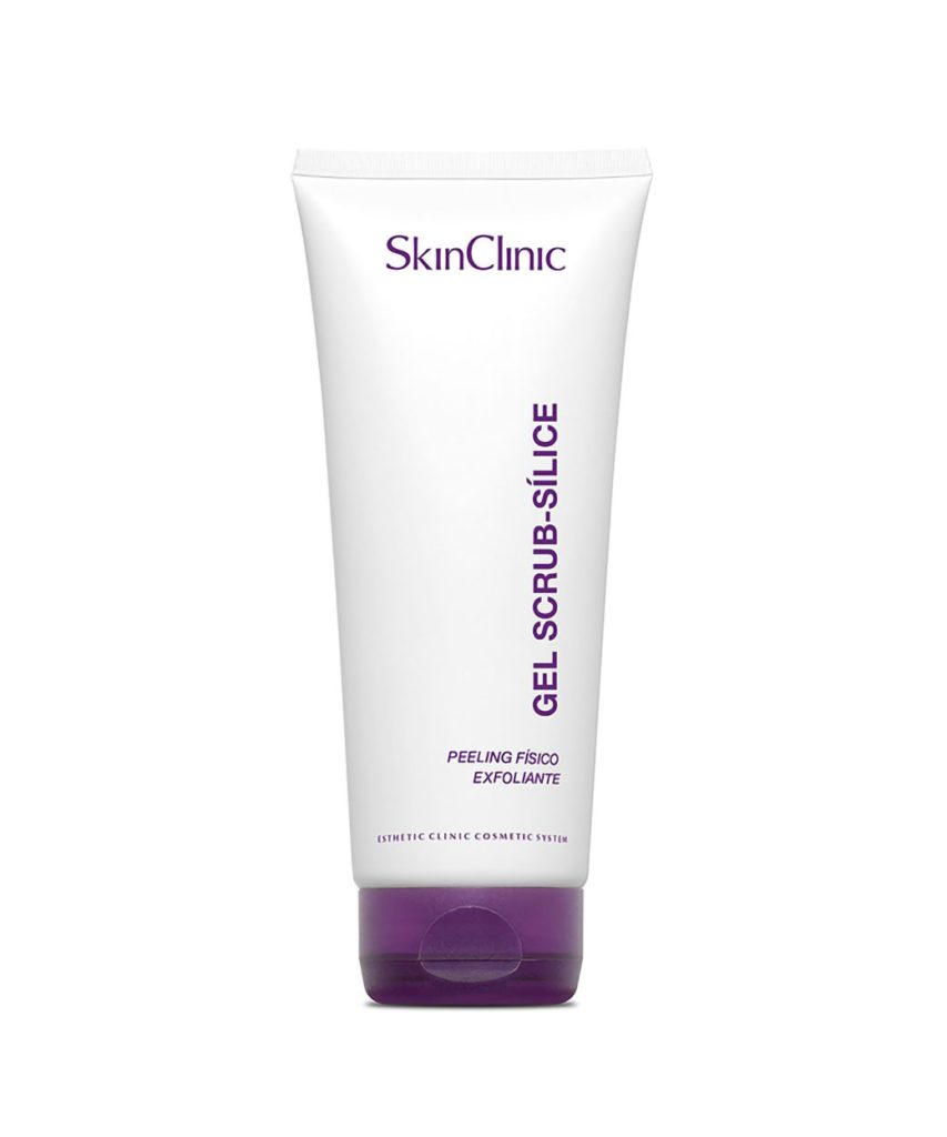 Mekanisk kornpeeling för ansikte och kropp med mikrokristaller SkinClinic Silica Gel Scrub 200 ml kabinett
